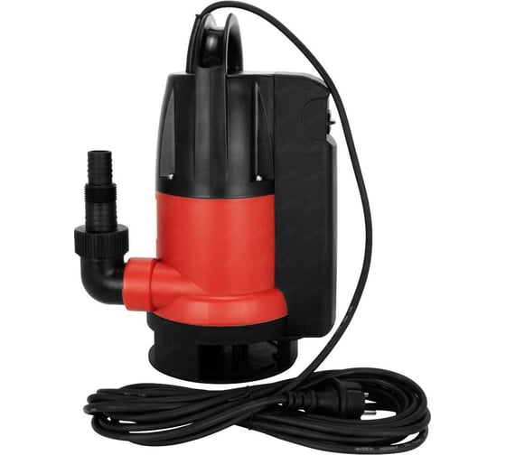 Насос фекальный JEMIX GSMAX-400 пластик, встроенный поплавок, 0.4КВт, напор 5 м, 125 л/мин, диаметр всасываемых частиц до 35 мм Ф-КОМБИ-125-5