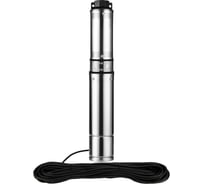 Скважинный насос Jemix Ø 3.5" 370 Вт, кабель 20 м. макс. напор 47 м, ном. напор 25 м, при 2 куб.м/ч, 7 ступеней, крыльчатка пластик, встроенное управление СН 3,5-2-25