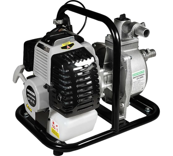 Мотопомпа Electrolite GP-25 EL (25 мм, 2 л.с, 166 л/мин, 2-х тактный двигатель) 6627