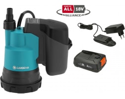 Аккумуляторный дренажный насос для чистой воды Gardena 14600-20.000.00