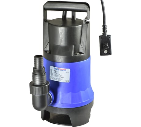 Насос дренажный фекальный Millennium 750 Вт 8 м пластиковый корпус ДН 750Ф