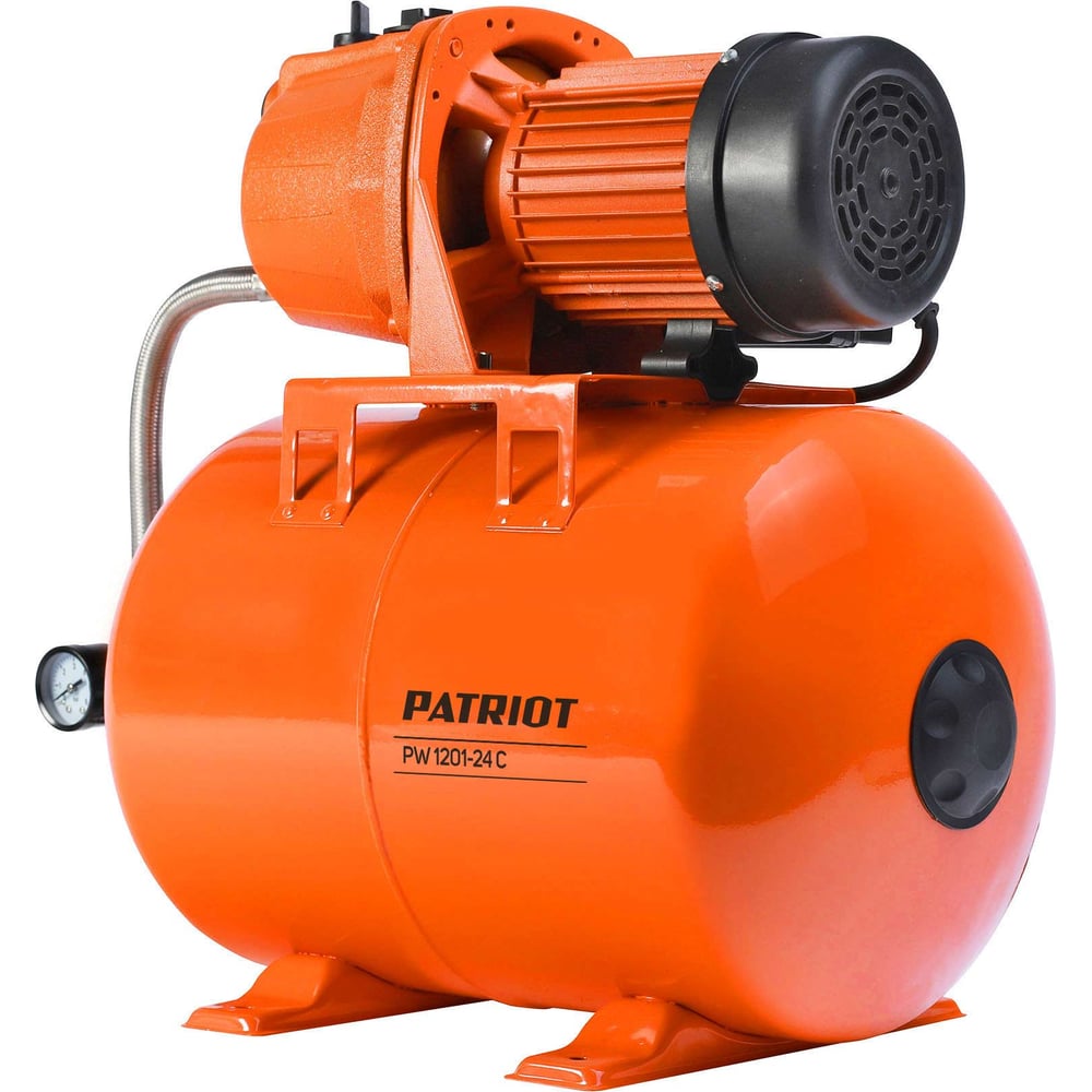 Насосная станция PATRIOT PW 1201-24 C, насосная часть - чугун, бак 24 л ...