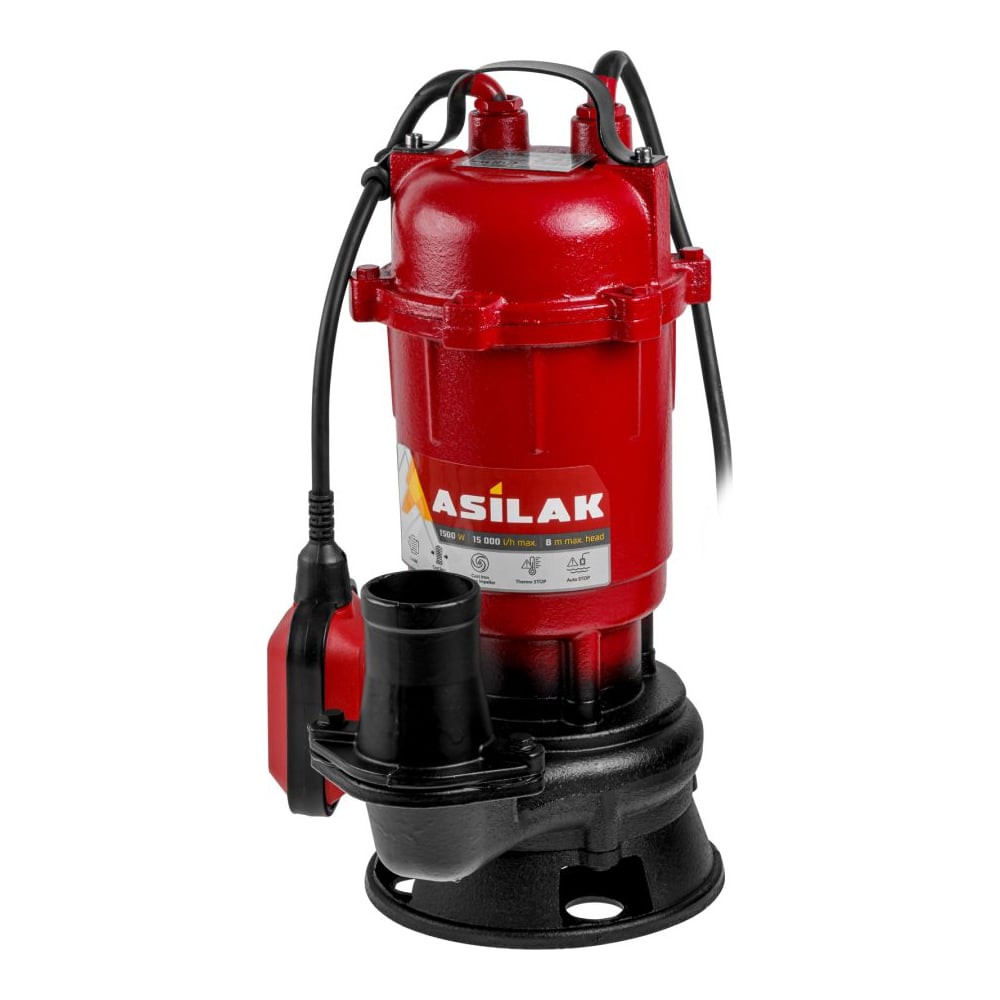 Насос погружной для грязной воды ASILAK SLP-1500 AS4410-1 - выгодная ...