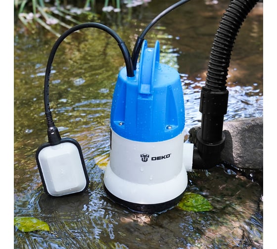 Дренажный насос DEKO CWP-550P чистая, поплавок, 220В, 550Вт, пластик 076-0518