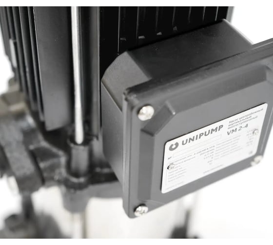 Насос вертикальный многоступенчатый UNIPUMP VM 2-7 (Qном 2м3/ч, Нном 55м, 1x 1, 1,1кВт) 68597