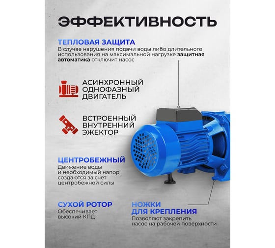 Насос самовсасывающий Forsage (230В, 50Гц, 450Вт, 40л/мин) (обмотка CU) F-JET60S COPPER(61146)