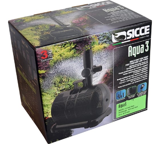 Фонтанный насос с насадками SICCE Aqua 3 - 800 PLQ100