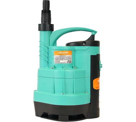 Дренажный насос 900 Вт, част. до 16 мм, 235 л/мин, 8м, встроенный поплавок Sturm WP9790BF