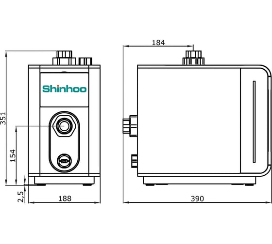 Насосная станция AQUAMASTER 3-45 1x230V SHINHOO 72111001