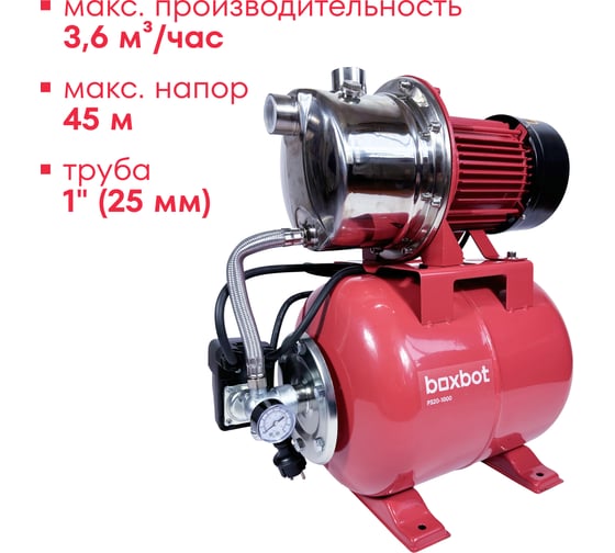 Насосная станция Boxbot 1000 Вт, размер бака 20 л, PS20-1000 902808.PS20-1000-2