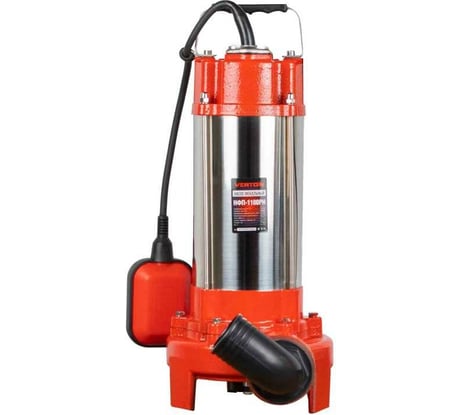 Погружной фекальный насос VERTON НФП-1100РН, 1100Вт, 300л/мин. 01.10945.10957