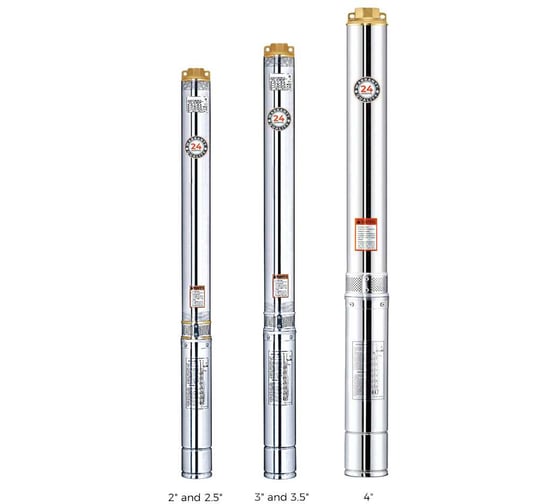 Скважинный насос LEO 3XRm 2/15-0.37 кабель 40 м, 370 Вт, 220В/50 Гц, максимальный объем 2,7 куб.м/ч, максимальная высота 65 м 2106