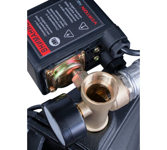 Насосная станция Verton AQUA PS1200C/24 (1200Вт, 55л/мин, 24л, гл. 9м, h 50м, вых. 1, 3 бар) 01.13297.22778