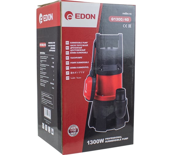Дренажный насос EDON Q1300/40 37633
