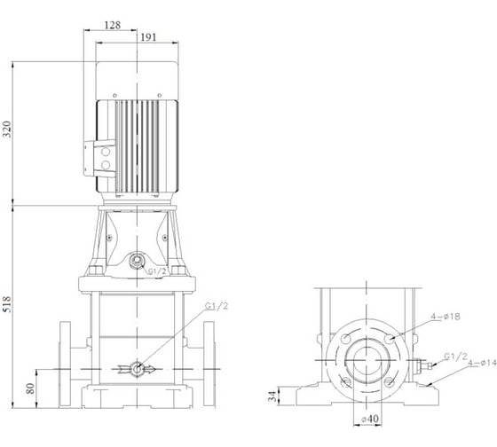 Насос повышения давления SHIMGE ALT 10-7 (3x380В; 3,00кВт) 10300200372