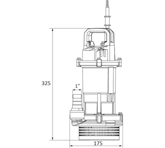 Насос дренажный SHIMGE QDX-K3 1.5-12-0.25 F (1x220В; 0,25кВт) 10010100459
