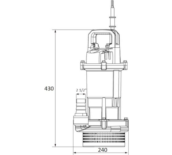 Насос дренажный Shimge QDX-K3 15-14-1.1 F (1x220В; 1,10кВт) 10010100463
