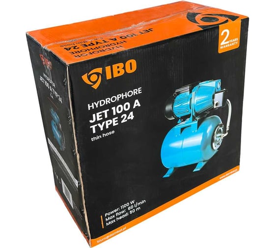Станция водоснабжения IBO JET 100A TF 24 л 5903111344009