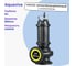 Насос канализационный AQUAVIVA 80WQ40-16-4/JY(DN80,Q 40м3/ч,H 16м,P 4kW,380V)с агитатором 67395 2