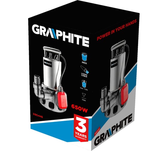 Погружной насос GRAPHITE 59G446