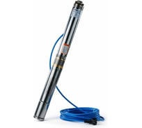 Насос скважинный погружной центробежный Drauflos 3 дюйма, 2700 л/ч, напор 45 м, кабель 20 м с евровилкой, патрубок чугунный 1 дюйм IPWC3-2.7-45-20