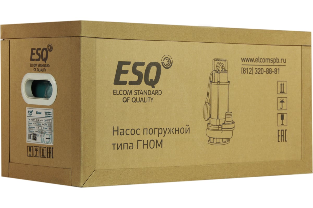 Насос ESQ ГНОМ 16-16-50/1.5-220 02.31.000031 - выгодная цена, отзывы ...