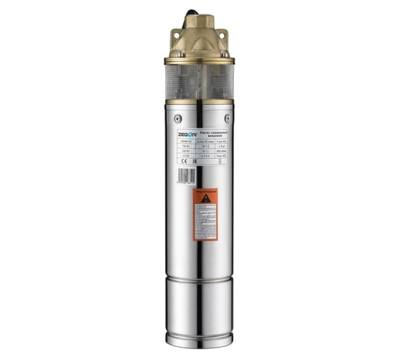 Насос скважинный (вихревой) Zegor 10 м, макс.напор 58 м 4SKM100A-0,75kw10m