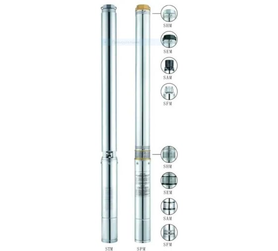 Насос для глубинных скважин TORNERI 3SHM331-1.1 50м нержавейка Kepeida Т030303