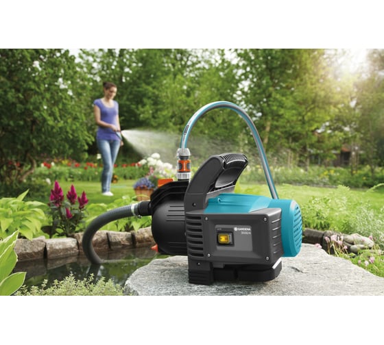 Садовый насос с комплектом шлангов и фитингов Gardena 3500/4 01719-20.000.00