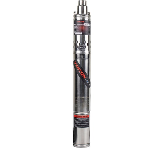 Скважинный винтовой насос VERTON DW110/750S (750Вт,Qmax 35л/мин,Hmax 110м,d насоса 76мм, верх.забор) 01.13295.13330