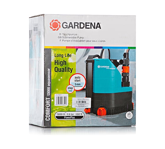 Дренажный насос для чистой воды Gardena 13000 AquaSensor Comfort 01785-20.000.00