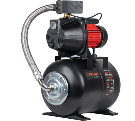 Насосная станция VERTON AQUA PS600C/24 600 Вт, 45 л/мин, 24 л, гл. 8 м, высота 40 м, 1", 3 бар 01.13297.13546