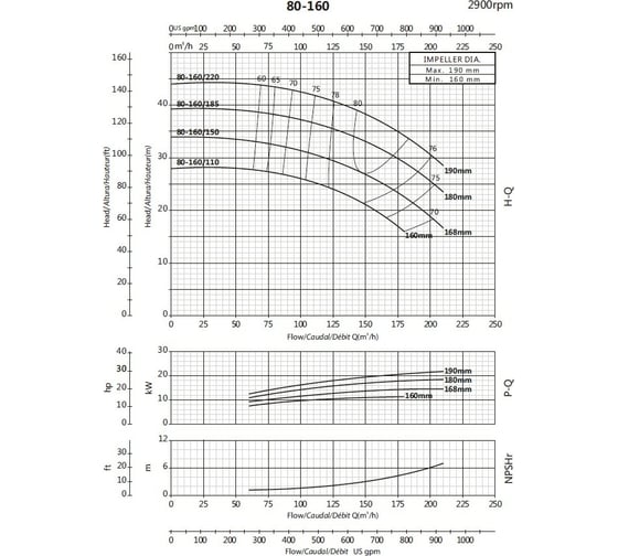 Моноблочный фланцевый насосный агрегат Purity PSTC 80-160/185 100580157