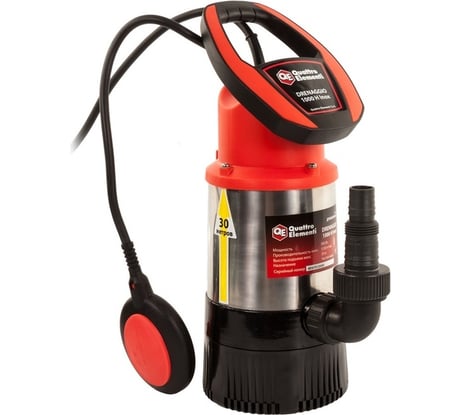 Дренажный напорный насос QUATTRO ELEMENTI Drenaggio 1000 H Inox 771-756