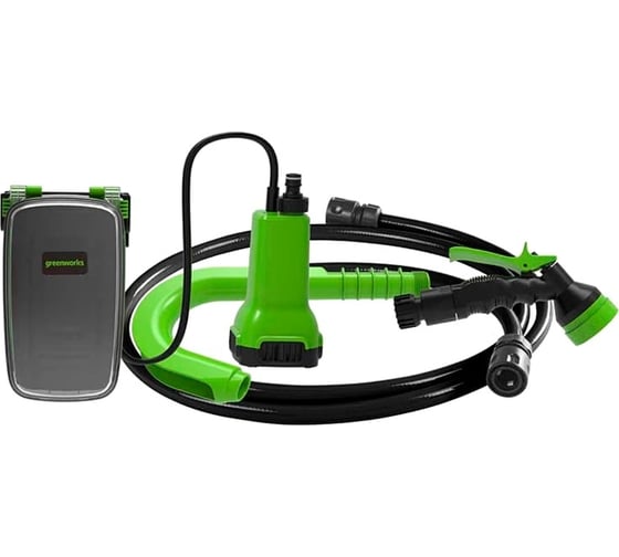 Аккумуляторный насос для полива из бочки GreenWorks 24V, без АКБ и ЗУ 3401007