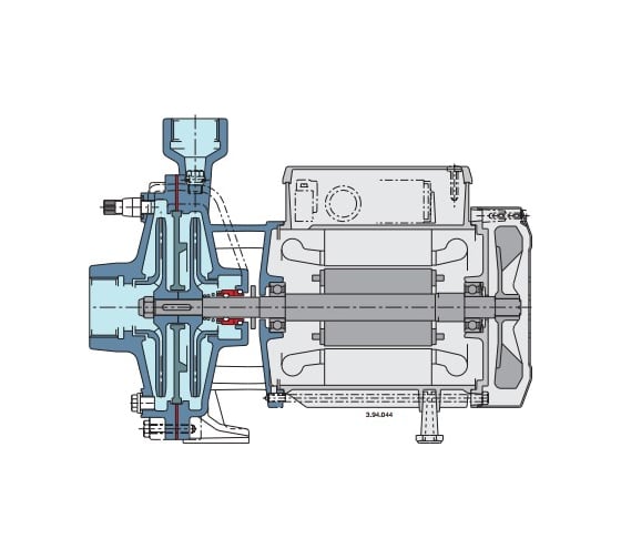 Консольно-моноблочный электронасос Calpeda NMD 20/140BE 230/400/50 Hz 100031759