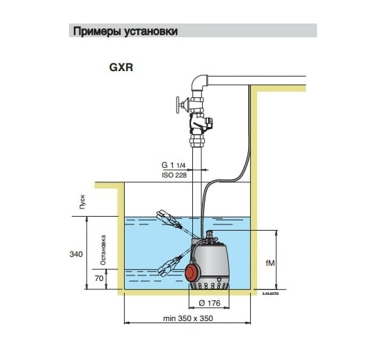 Погружной дренажный насос Calpeda GXRM 9 V.230/50 100398065