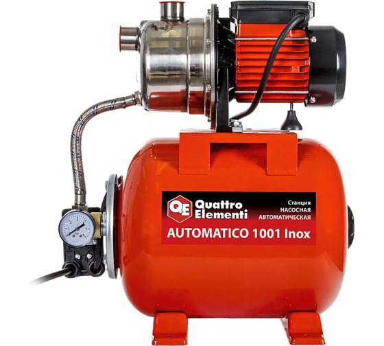 Насосная станция QUATTRO ELEMENTI Automatico 1001 Inox 910-218