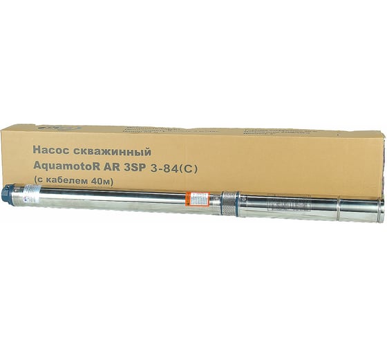 Скважинный насос AquamotoR AR 3SP 3-84 C с кабелем 40м AR151013