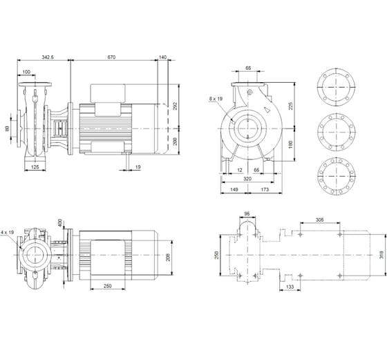Насос Grundfos NB 65-200/217 D-F2-A-E-BAQE 97836754