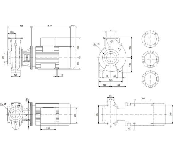 Насос Grundfos NB 80-200/200 A-F2-A-E-BAQE 97836809