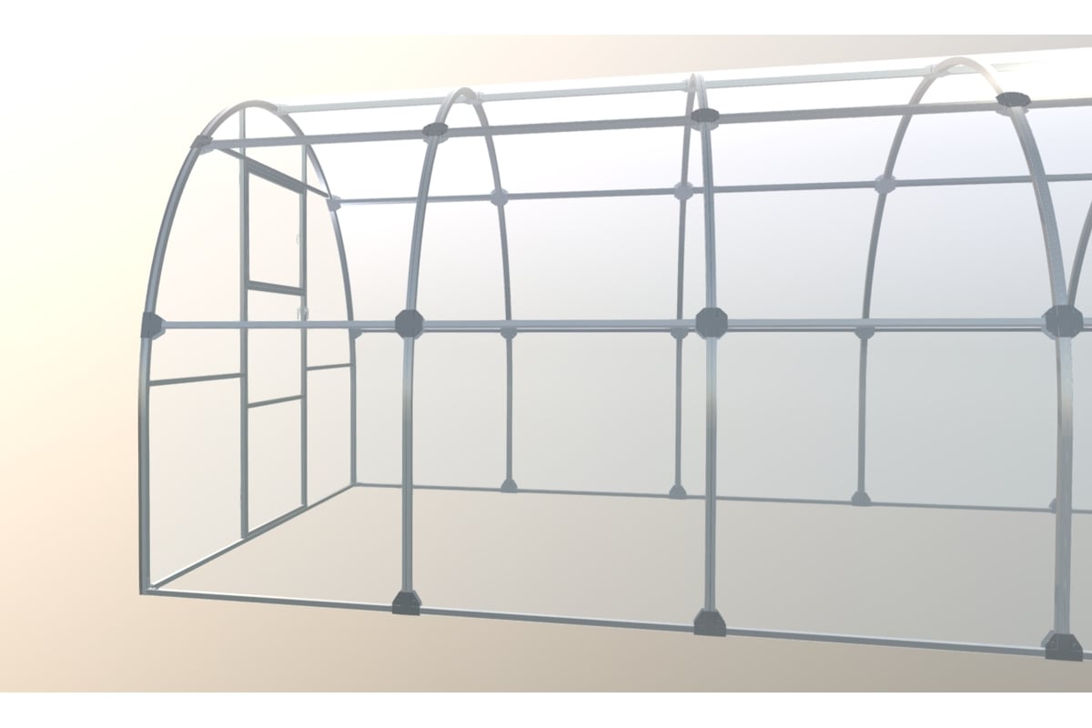 Каркас теплицы активагро.рф ударница царицынская база 4 м, ширина 3 м, 046
