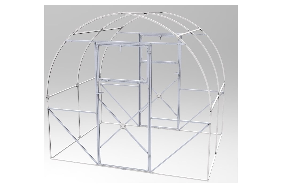 Арочная теплица AGRUS КАРКАС 2.5x2х2.27 м, оцинкованная шаг 1м  Ar2.5x2x2.27ш1,0