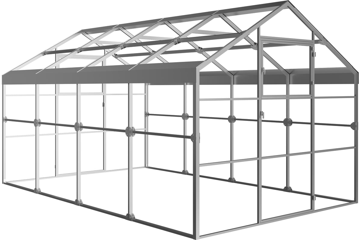 Каркас теплицы АКТИВАГРО.РФ Ударница англичанка База 4 м, ширина 2.5 м,  40x20 127
