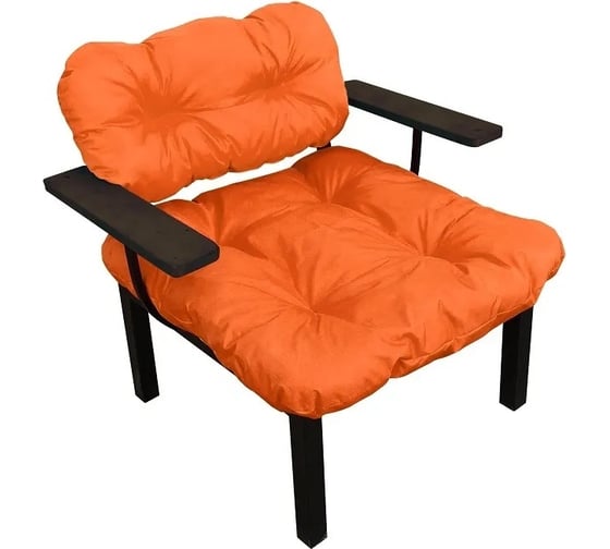 Кресло ООО Макс Мастер Дачное, оранжевая подушка 12150607 1