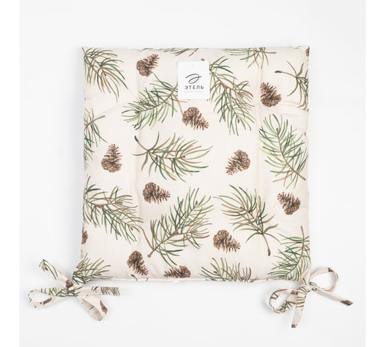 Сидушка на стул Этель "Christmas tree" 42x42 см, 100% хлопок, саржа 190 г/м2 7053849
