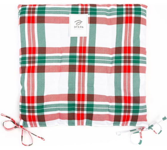 Сидушка на стул Этель "Holiday decoration" 42x42x7см, 100% хлопок, репс 210 г/м2 7182046