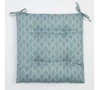 Сидушка на стул Этель "Орнамент" 40x40 см, цвет серый, 100% полиэстер 7810962