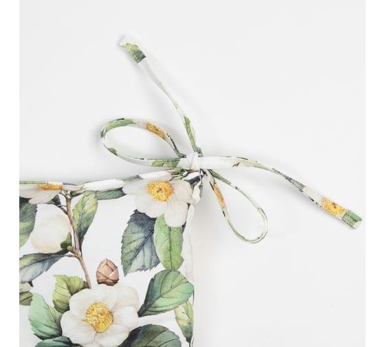 Сидушка на стул Этель "Camellia" 42x42 см, 100% хлопок, 190 г/м2 7560436