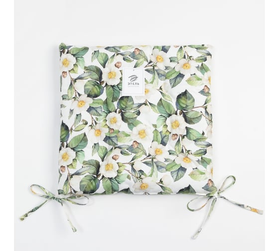 Сидушка на стул Этель "Camellia" 42x42 см, 100% хлопок, 190 г/м2 7560436